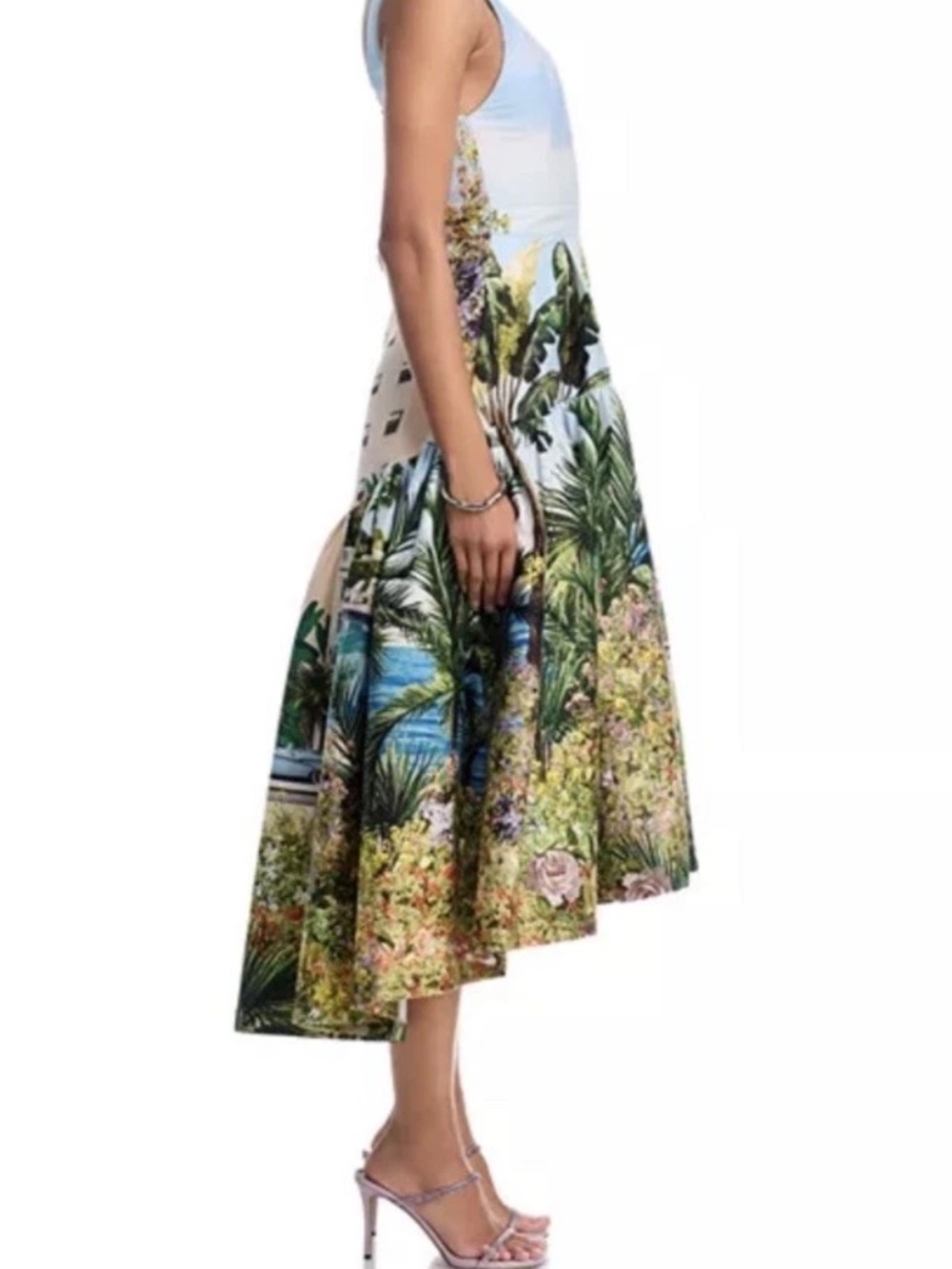Alice & Olivia Magical Diana Midi Dress California Love Collection US 8 NWT - Picture 3 of 16